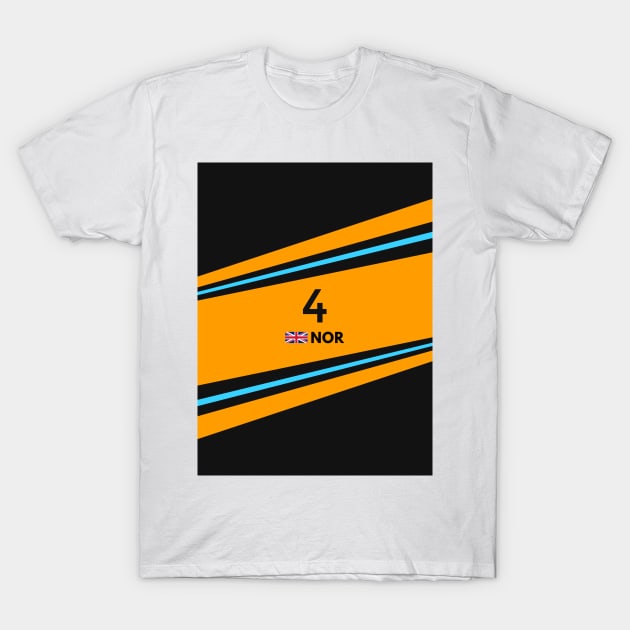 F1 2023 - #4 Norris T-Shirt by sednoid